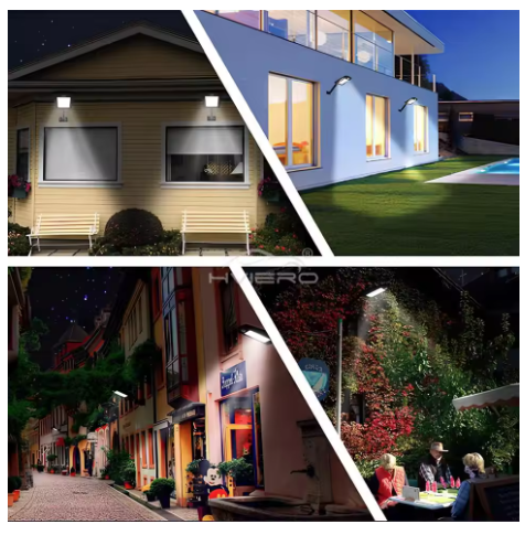 Solarna ulična svetilka LED reflektor s 6 ploščami, 400W